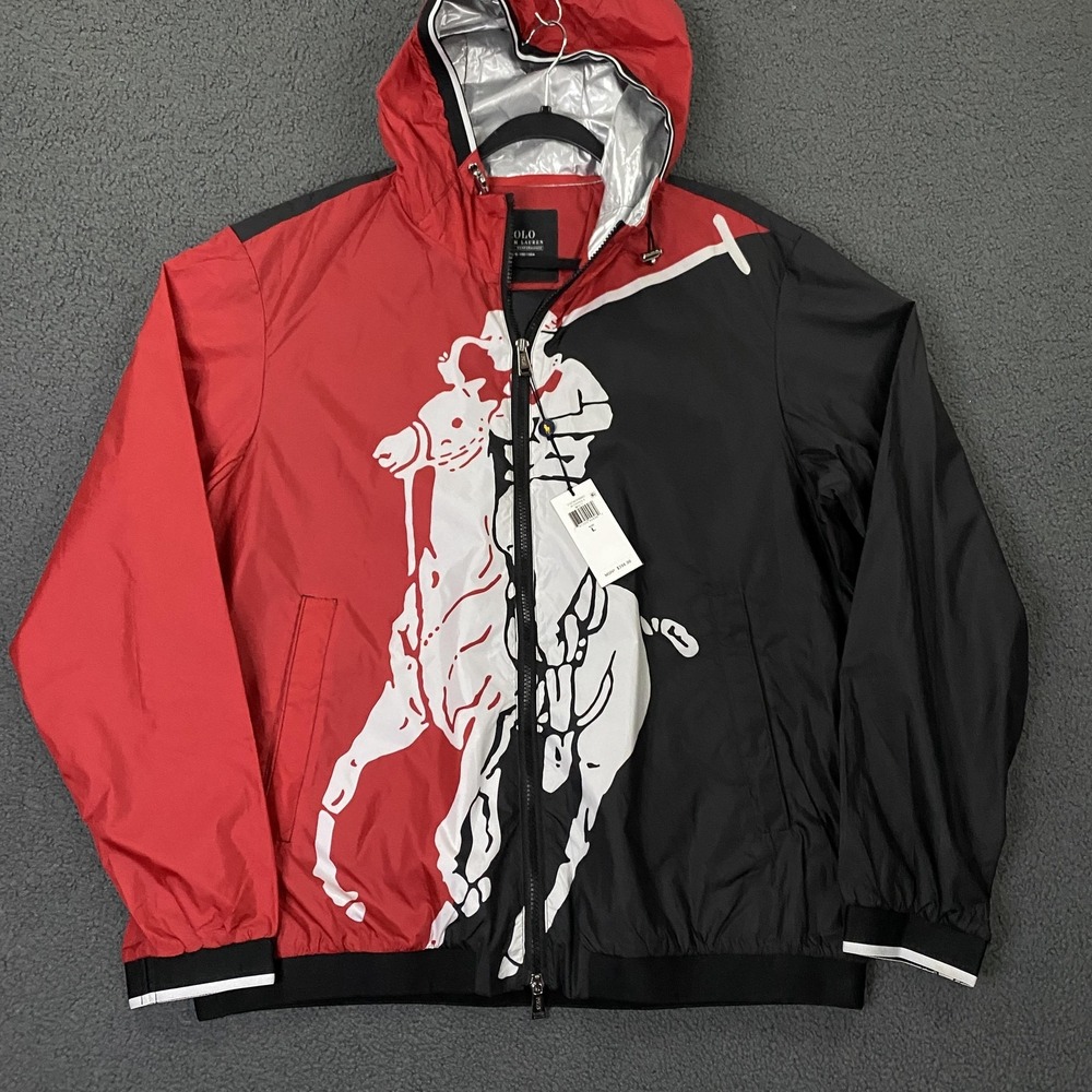 $398 Polo Ralph Lauren Jacket sz Large Colorblock Big Pony 67 P Wing Performance